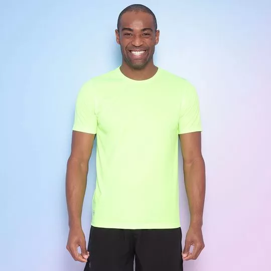 Camiseta Lisa- Verde Limão- Physical Fitness