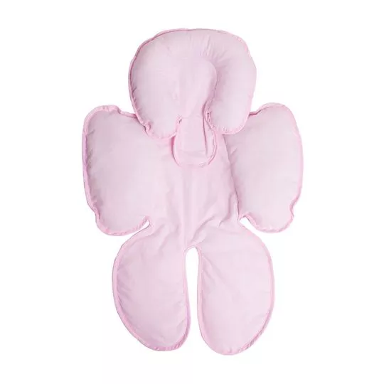 Capa Anatômica Para Bebê Conforto & Carrinho- Rosa Claro- 70x48cm- 130 Fios