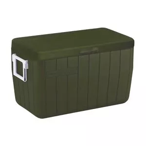 Caixa Térmica Com Alça 48Qt<BR>- Verde Militar & Branca<BR>- 45,4L<BR>- Coleman