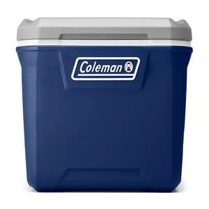Caixa Térmica Com Alça & Rodas 65Qt<BR>- Azul Marinho & Branca<BR>- 61,5L<BR>- Coleman