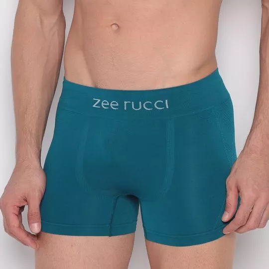 Cueca Boxer Zee Rucci- Verde Escuro & Off White