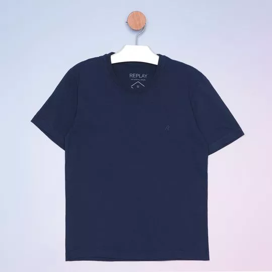 Camiseta Lisa- Azul Marinho- Replay