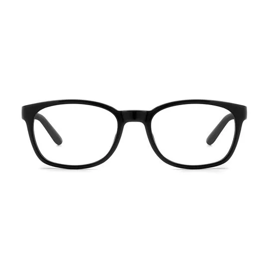 Armação Retangular Para Óculos De Grau- Preta- Pierre Cardin
