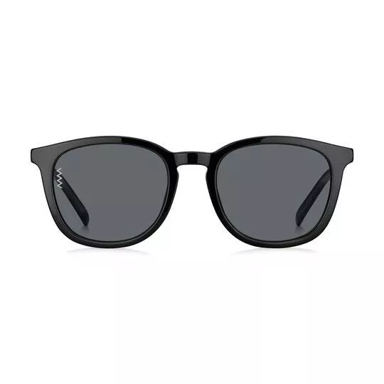 Óculos De Sol Quadrado- Preto & Dourado- M Missoni