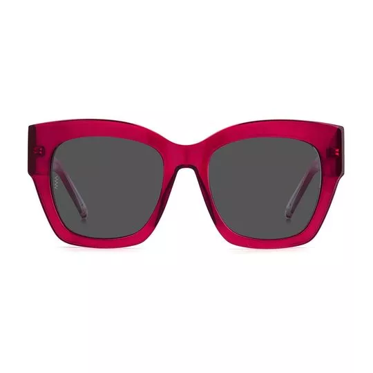 Óculos De Sol Quadrado- Vermelho & Rosa- M Missoni