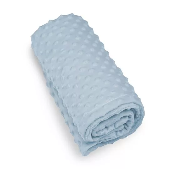 Cobertor Bubble Soft Com Forro- Azul Claro- 85x110cm- Papi