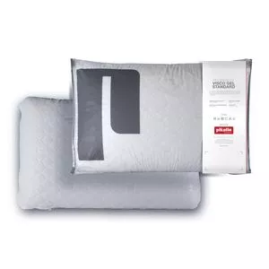 Travesseiro Standard Visco Gel<BR>- Branco<BR>- 15x40x60cm<BR>- Pikolin