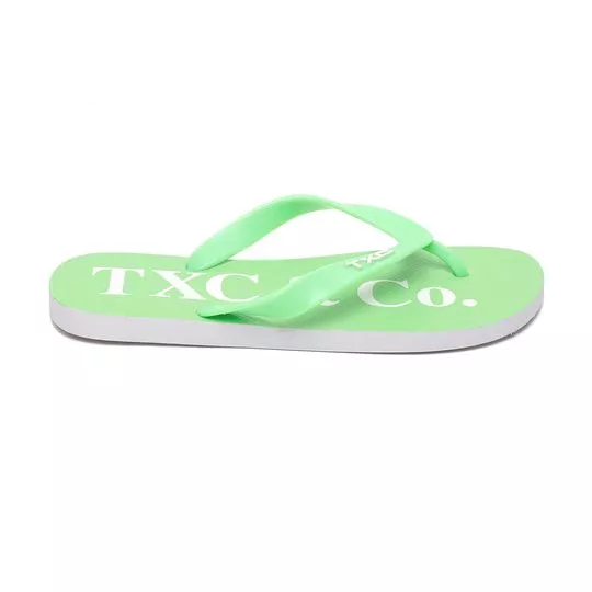 Chinelo Txc® & Co.- Verde & Branco