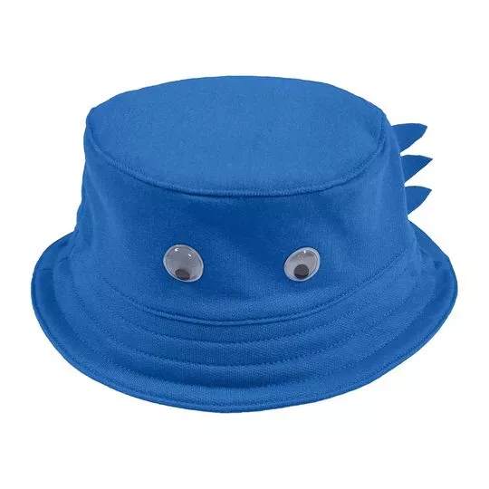 Chapéu Bucket Com Aplicações- Azul- Quimby