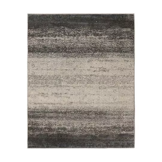 Tapete Lyre Abstrato- Off White & Cinza- 400x300cm- Tapete São Carlos