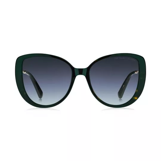 Óculos De Sol Arredondado- Verde Escuro & Azul Escuro- Marc Jacobs