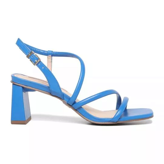Sandália Com Tiras- Azul- Jorge Bischoff