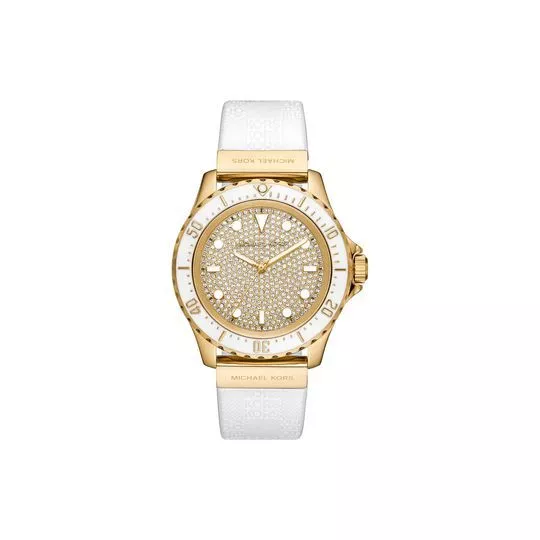Relógio Analógico MK7357-2DN- Dourado & Branco- Michael Kors
