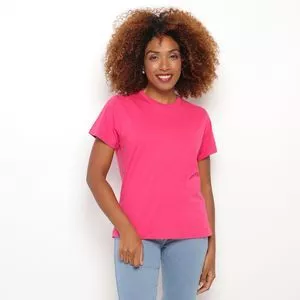 Camiseta Básica<BR>- Rosa