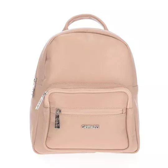 Mochila Em Couro Rosa Claro 29x24x12cm Griffazzi PRIVALIA O outlet online de moda e lifestyle N 1 no Brasil