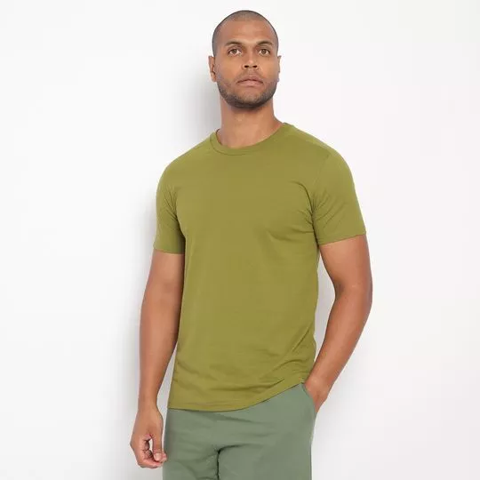 Camiseta Lisa- Verde Limão- Enfim