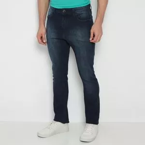 Calça Jeans Skinny Estonada<BR>- Preta