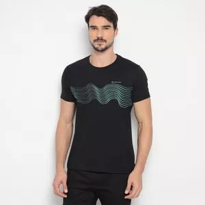 Camiseta Enrico Rossi®<BR>- Preta & Verde