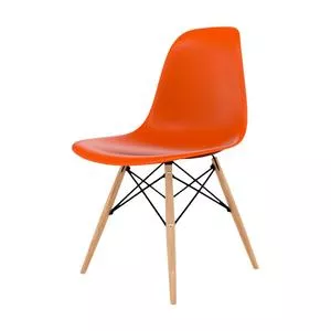 Cadeira Eames Dsw<BR>- Terracota & Marrom<BR>- 81x46x53cm<BR>- Seat & Co