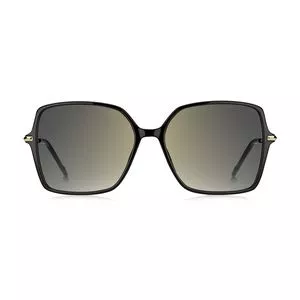 Óculos De Sol Quadrado<BR>- Taupe & Preto<BR>- Hugo Boss