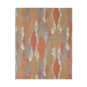Tapete New Colors Texture Abstrato<BR>- Cinza & Laranja<BR>- 250x200cm