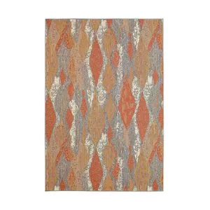 Tapete New Colors Texture Abstrato<BR>- Cinza & Laranja<BR>- 290x200cm