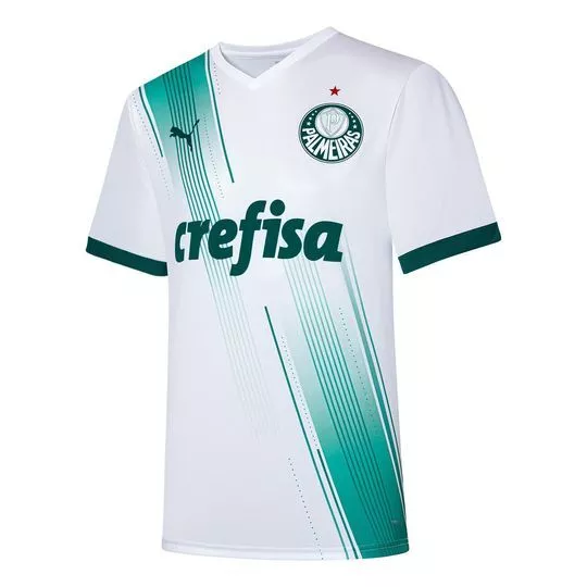 Camiseta Palmeiras®- Branca & Verde Escuro