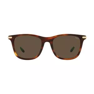 Óculos De Sol Arredondado<BR>- Marrom & Marrom Escuro<BR>- Polo Ralph Lauren