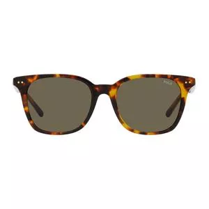 Óculos De Sol Quadrado<BR>- Marrom Escuro & Amarelo<BR>- Polo Ralph Lauren