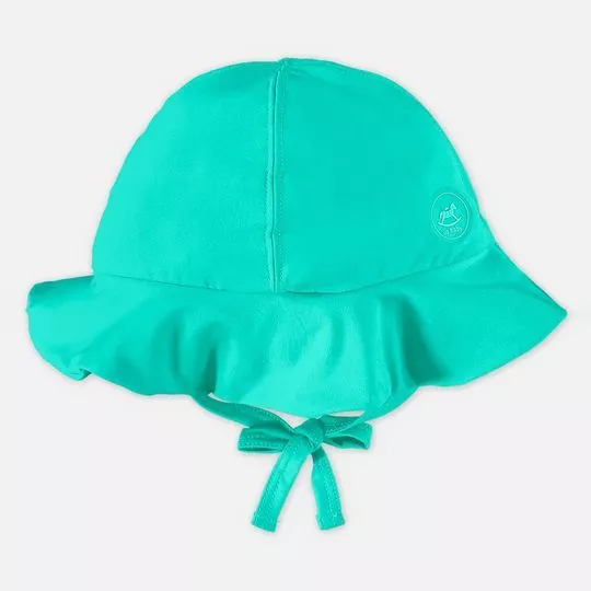 Chapéu Com Proteção UV- Verde Água