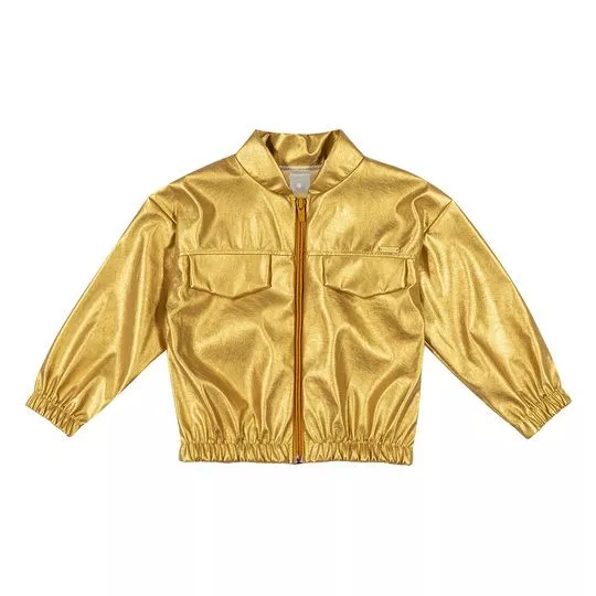 Jaqueta Metalizada- Dourada