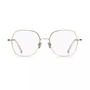 Armação Arredondada Para Óculos De Grau<BR>- Dourada<BR>- Hugo Boss