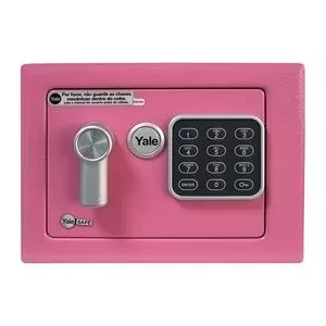 Cofre Collection Mini Pink<BR>- Rosa & Prateado<BR>- 17x23x17cm<BR>- Yale