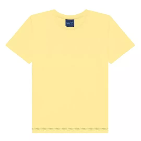 Camiseta Lisa- Amarelo Claro- DDK