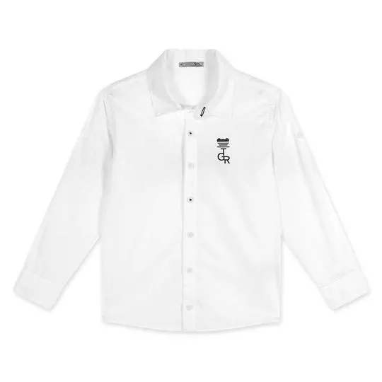 Camisa Infantil Com Inscrições -  Branca & Preta - LILICA RIPILICA & TIGOR