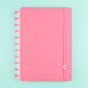 Caderno Inteligente Liso<BR>- Rosa<BR>- 80 Folhas<BR>- Caderno Inteligente