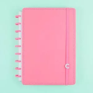 Caderno Inteligente Liso<BR>- Rosa<BR>- 80 Folhas