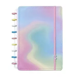 Caderno Inteligente Candy Splash Em Couro<BR>- Rosa Claro & Verde Claro<BR>- 80 Folhas<BR>- Pautada<BR>- 25,5x20,5x2,5cm<BR>- CADERNO-INTELIGENTE