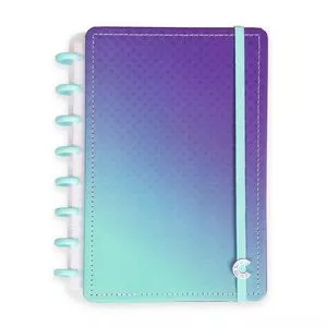 Caderno Inteligente Mystic Glow Em Couro<BR>- Roxo & Azul<BR>- 80 Folhas<BR>- Pautada<BR>- 23,5x19,5x10cm<BR>- CADERNO-INTELIGENTE