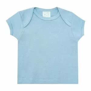 Camiseta Com Recortes<BR>- Azul Claro<BR>- Ticco Baby