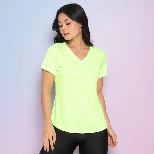 Blusa Lisa- Verde Limão- Physical Fitness