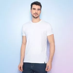 Camiseta Básica<BR>- Branca