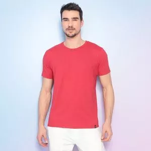 Camiseta Básica<BR>- Vermelha