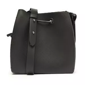 Bolsa Saco Texturizada<BR>- Preta