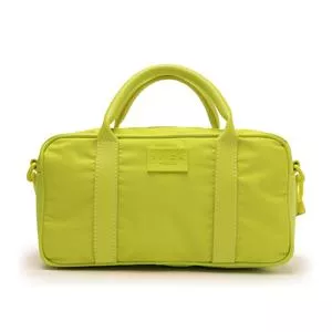 Bolsa Tote Com Tag<BR>- Verde Limão