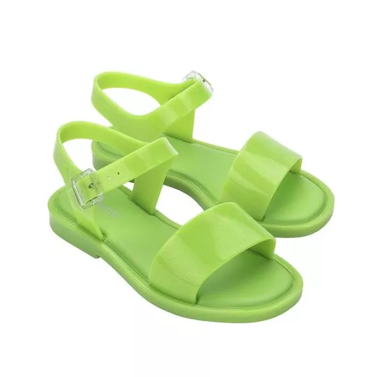 Mini Melissa Mar Sandal- Verde Neon