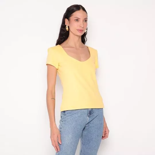 Blusa Lisa- Amarelo Claro