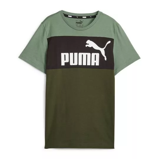 Camiseta Puma®- Verde & Verde Militar