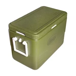 Caixa Térmica Com Alça 28QT<BR>- Verde Militar & Branca<BR>- 26,5L
