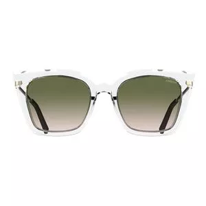 Óculos De Sol Gatinho<BR>- Incolor & Verde Escuro